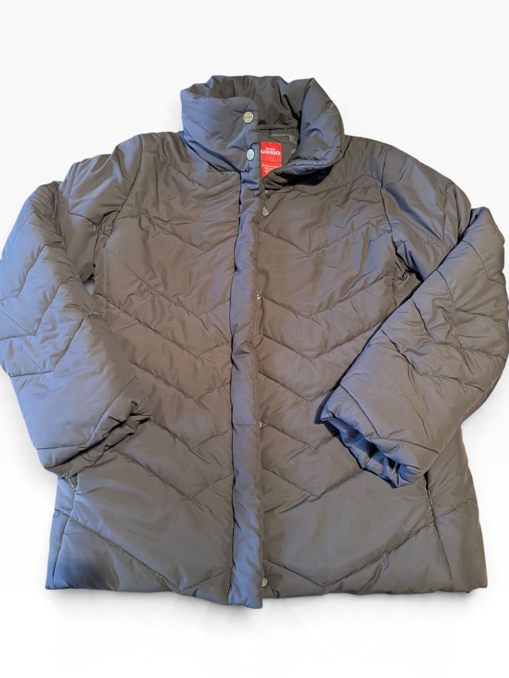 Olsen brown Women's Quilted Puffer Jacket size 2 (fits larger)